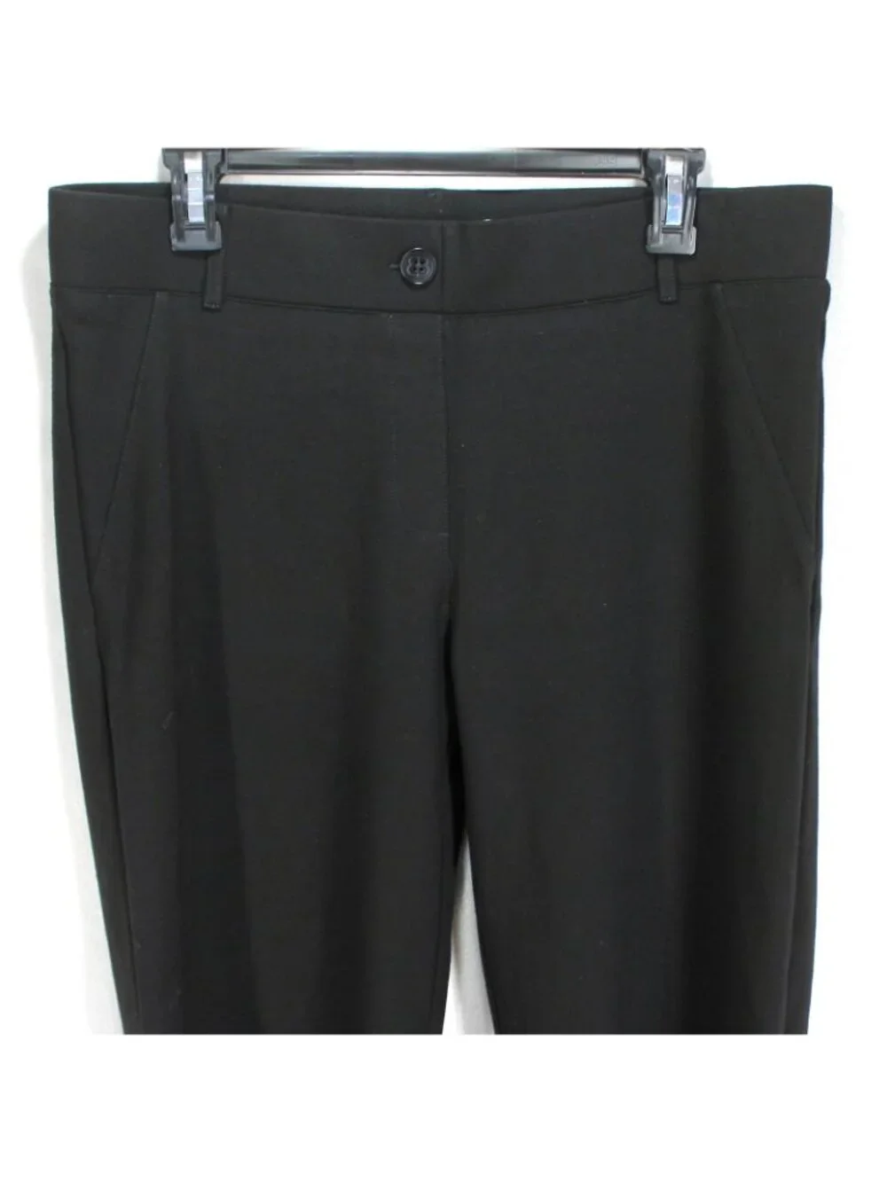 Betabrand Classic Dress Yoga Pants Womens Size PXL Black Straight Leg Ponte Knit